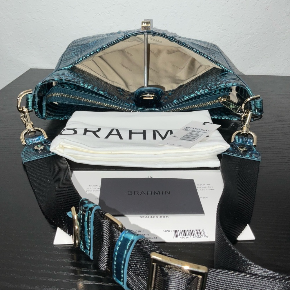 Brahmin Leia BLUE PATINA MELBOURNE W/Eye NWT - Picture 7 of 9